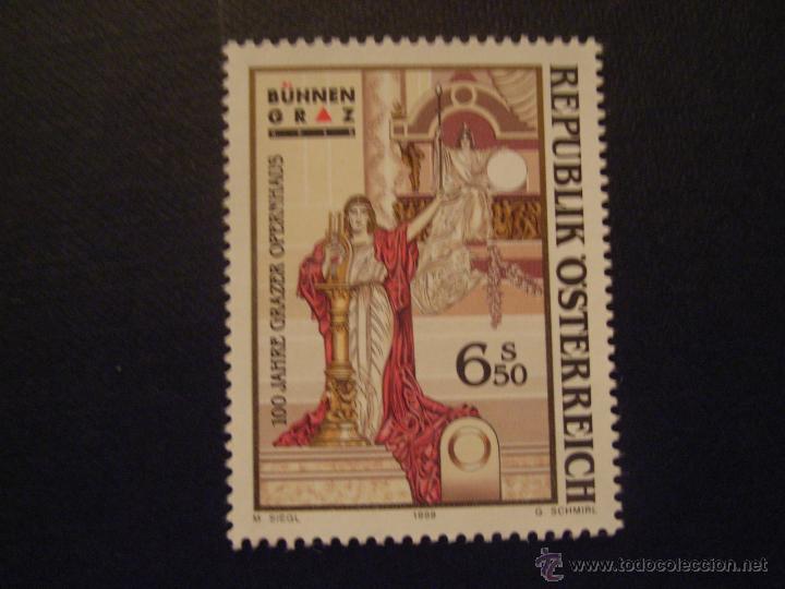 Sellos: AUSTRIA N&ordm; YVERT 2123*** A&Ntilde;O 1999. CENTENARIO DE LA OPERA DE GRAZ - Foto 1