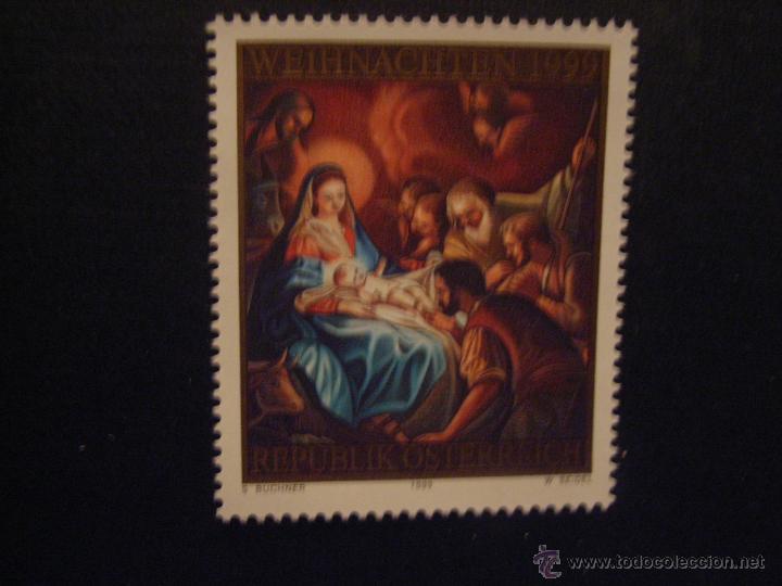 Sellos: AUSTRIA N&ordm; YVERT 2129*** A&Ntilde;O 1999. NAVIDAD - Foto 1