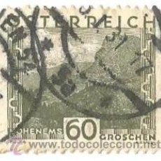 Sellos: SELLO USADO - AUSTRIA - OSTERREICH - 1929 - HOHEMENS - 60 GROSCHEN