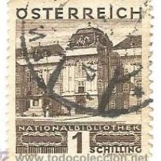 Sellos: SELLO USADO - AUSTRIA - OSTERREICH - 1929 - NATIONALBIBLIOTHEK - 1 SCHILLING