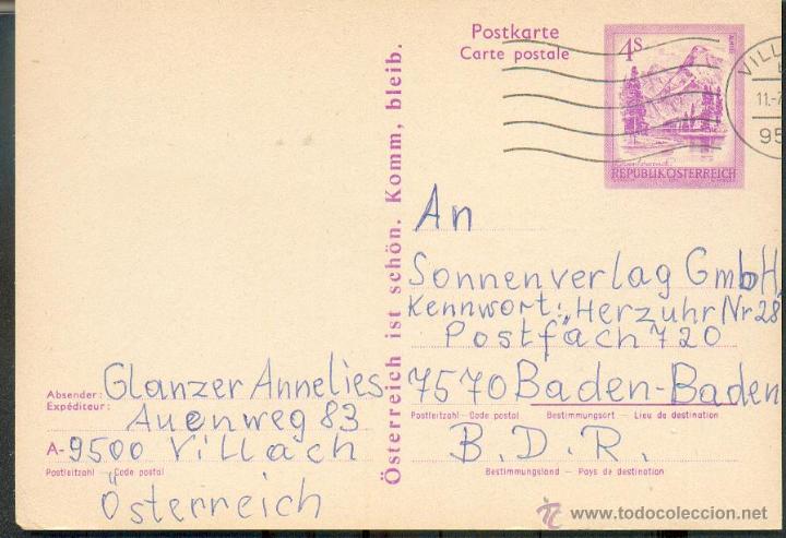 Sellos: AUSTRIA.- ENTERO POSTAL 3 S ALMSEE - Foto 1
