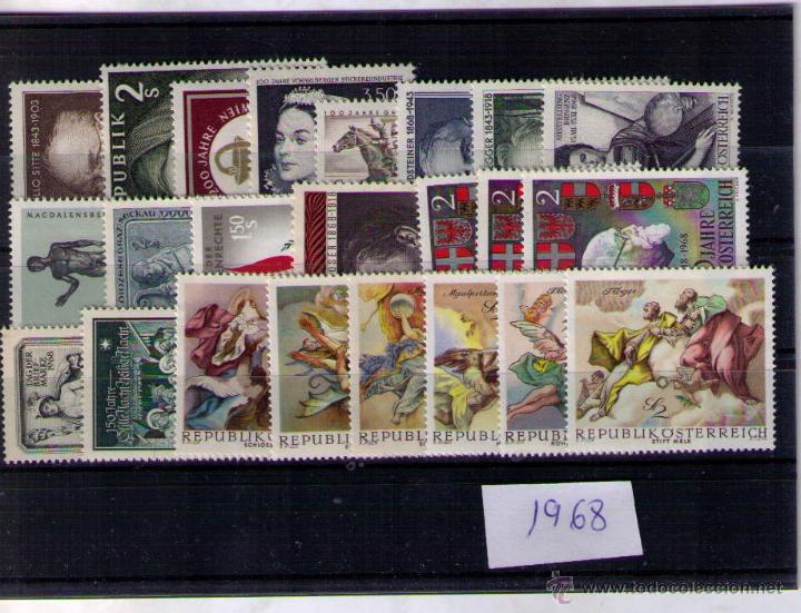 Sellos: AUSTRIA 1968 - A&Ntilde;O COMPLETO - Foto 1