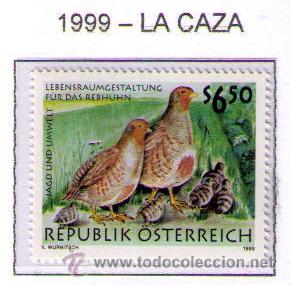 Sellos: AUSTRIA 1999 - LA CAZA - YVERT N&ordm; 2108 - Foto 1