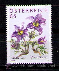 Sellos: AUSTRIA 2015 - FLORES - 1 SELLO - Foto 1