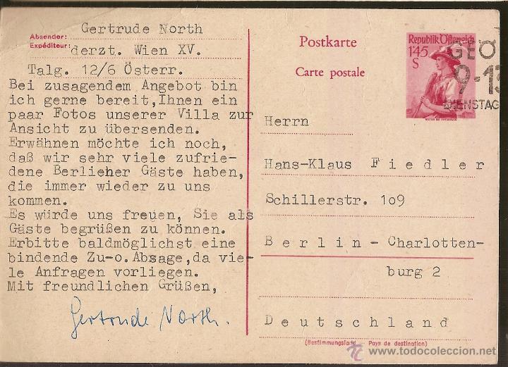 Sellos: Austria & Bilhete Postal, Viena Berlin 1958  (12)0001 - Foto 1