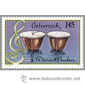 Sellos: AUSTRIA A&Ntilde;O 2015. INSTRUMENTOS MUSICALES. - Foto 1