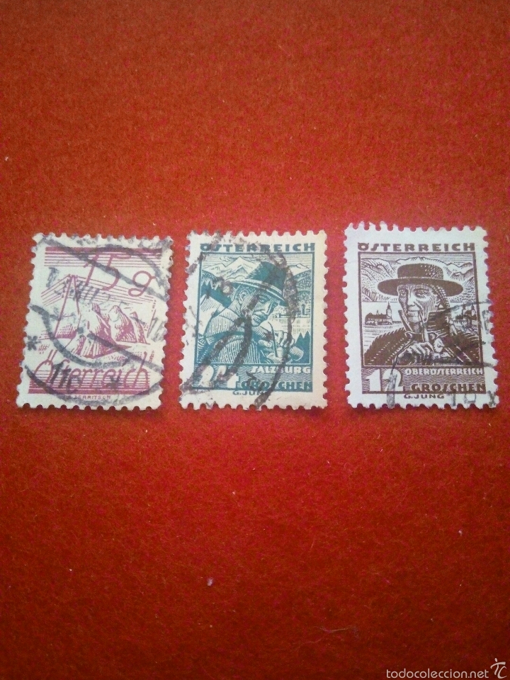 Sellos: AUSTRIA 3 SELLOS DISTINTOS - Foto 1