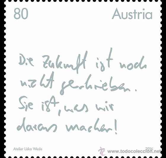 Sellos: Austria 2016 - The Future Factor mnh - Foto 1