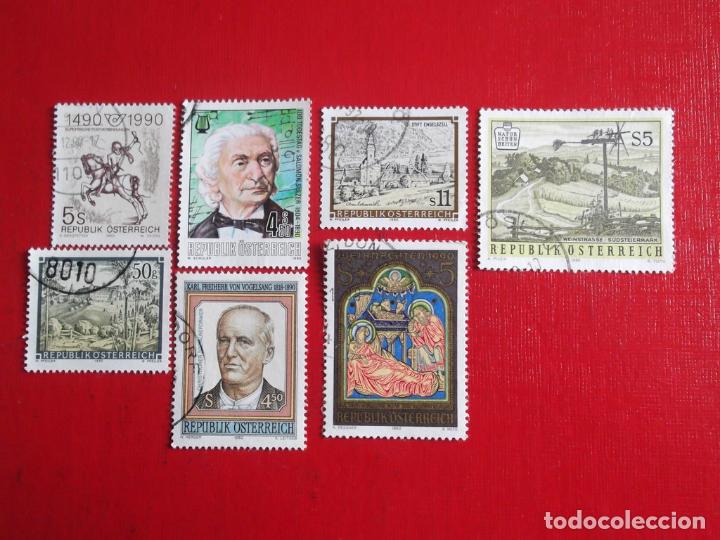 Sellos: Austria. 1990. 7 Sellos usados distintos. Ref: e375 - Foto 1