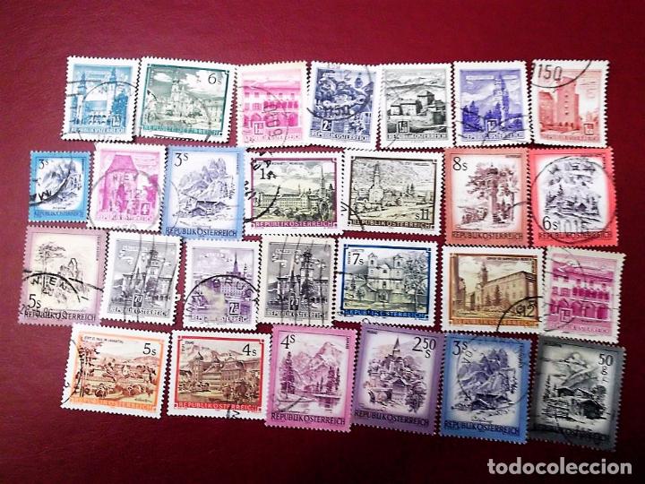 Sellos: Austria. 27 Sellos usados diferentes. Ref: e463 - Foto 1