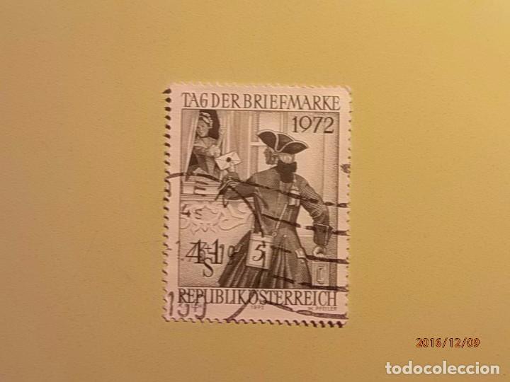 Sellos: AUSTRIA 1972 - CARTERO - Cartero del &rdquo;Klapperpost&rdquo;, Viena. - Foto 1