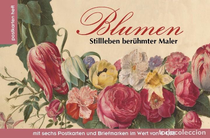 Sellos: Austria 2017 - Postkarten Heft Blumen - Foto 1