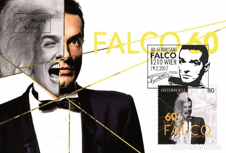 Sellos: Austria 2017 - 60. Geburtstag Falco maxicard - Foto 1
