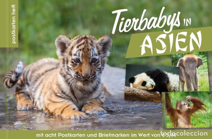 Sellos: Austria 2017 - Tierbabys in Asien (Postkarten Heft) - Foto 1