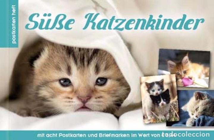 Sellos: Austria 2017 - S&uuml;&szlig;e Katzenkinder (Postkarten Heft) - Foto 1