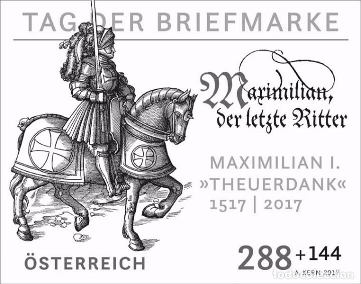 Sellos: Austria 2017 - Tag der Briefmarke 2017 black proof mnh - Foto 1