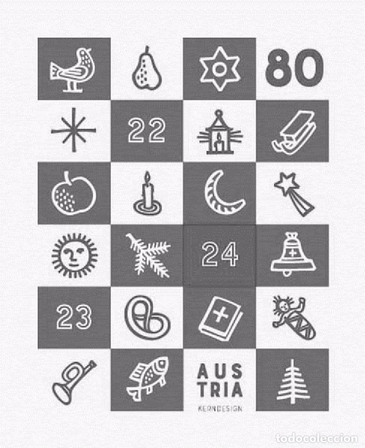 Sellos: Austria 2017 - Adventkalender black proof mnh - Foto 1