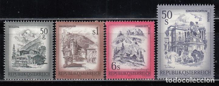 Sellos: AUSTRIA , 1975  YVERT N&ordm; 1303 / 1306  / ** / - Foto 1