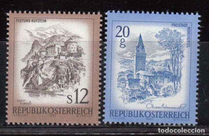 Sellos: AUSTRIA , 1980  YVERT N&ordm; 1478 / 1479  / ** / - Foto 1