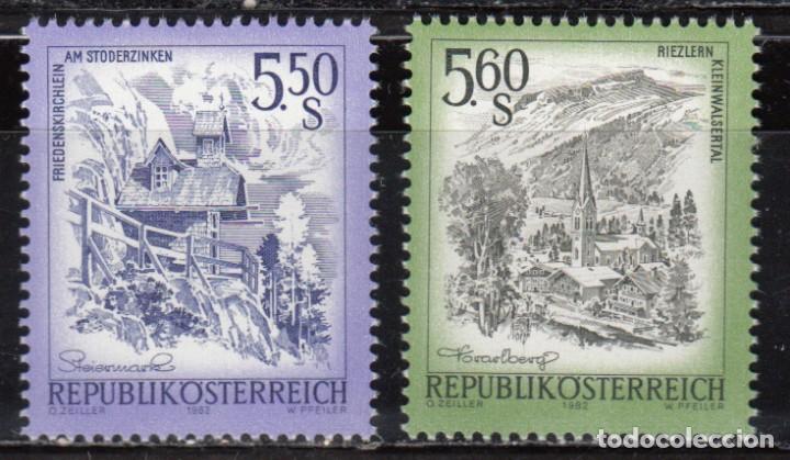 Sellos: AUSTRIA , 1982 YVERT N&ordm; 1539 / 1540 / ** / - Foto 1