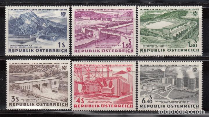 Sellos: AUSTRIA , 1962  YVERT N&ordm; 942 / 947  / * / - Foto 1