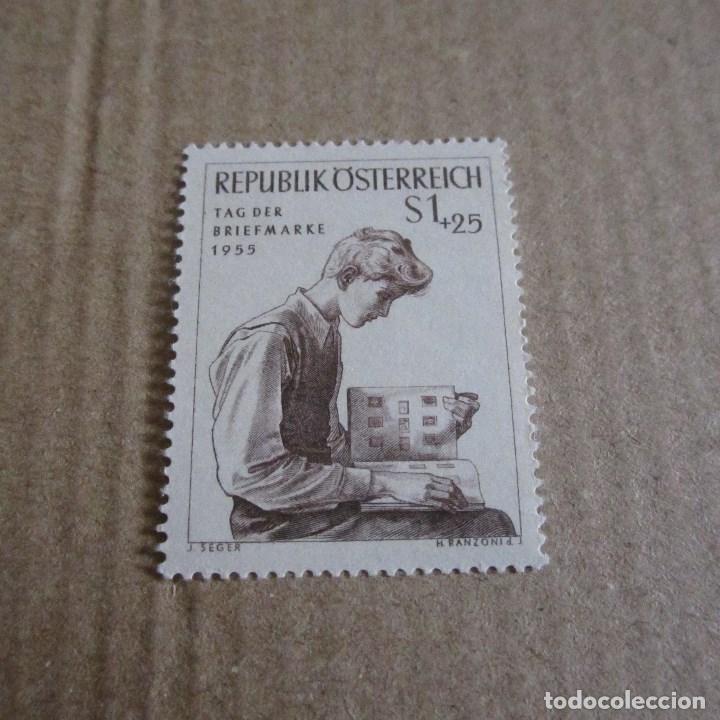 Sellos: AUSTRIA 1955, YVERT N&ordm; 856**, DIA DEL SELLO - Foto 1