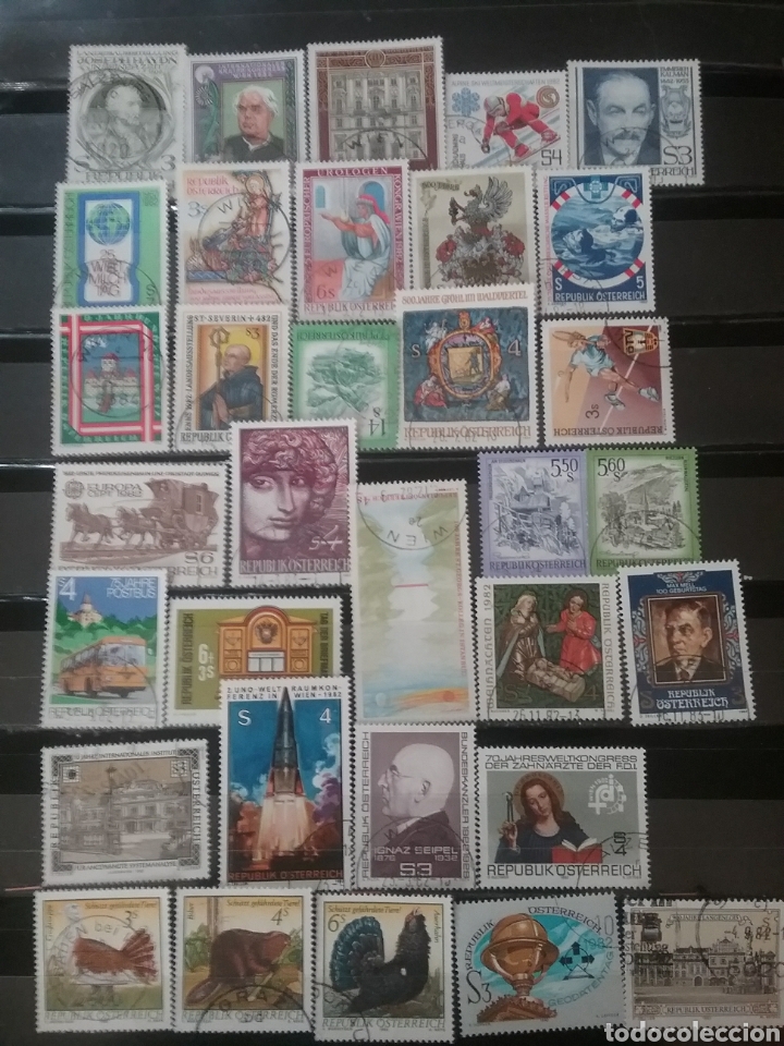Stamps: Sellos R. Austria (Osterreich) mtdos/A&ntilde;o 19781-33v/transporte/paisaje/religion/arte/musica/flores/a
