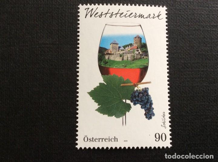 Sellos: AUSTRIA A&Ntilde;O 2018. GASTRONOMIA. VINO - Foto 1