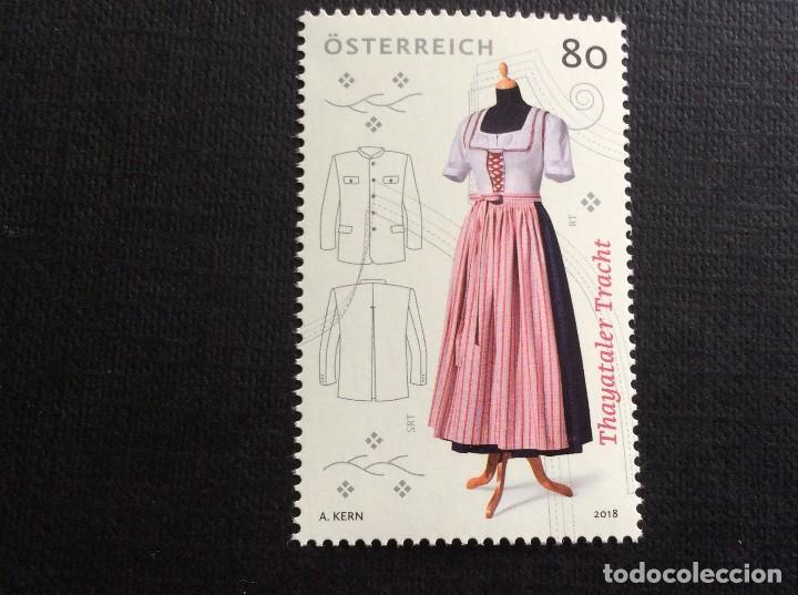 Sellos: AUSTRIA A&Ntilde;O 2018.  TRAJE REGIONAL DE THAYATAL - Foto 1