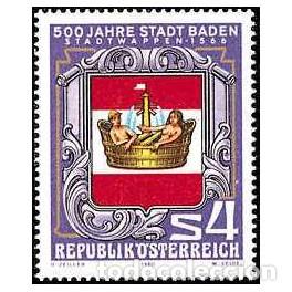 Sellos: 1980 Austria, 1668 - Baden. - Foto 1