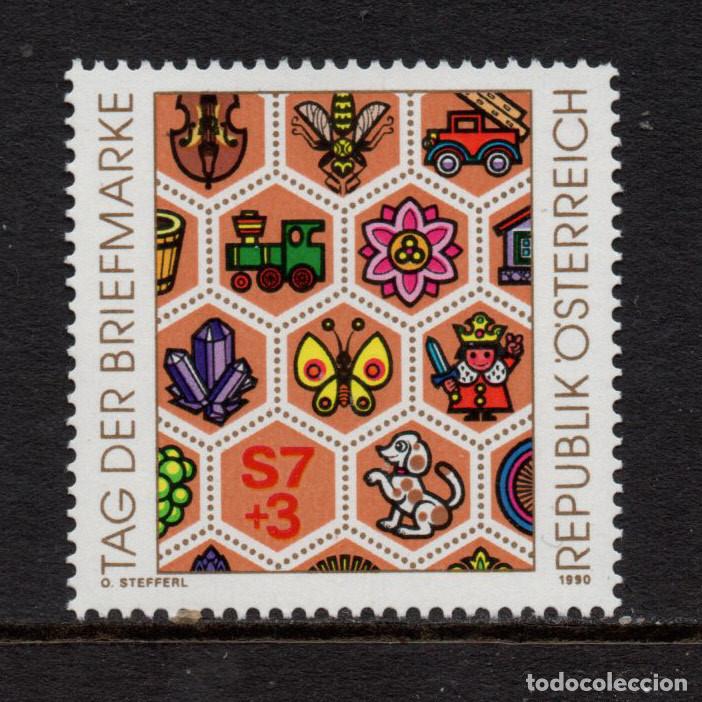 Sellos: AUSTRIA 1819** - A&Ntilde;O 1990 - DIA DEL SELLO - Foto 1