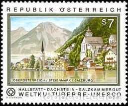 Sellos: AUSTRIA 2000 - VILLA DE HALLSTATT - YVERT 2159** - Foto 1