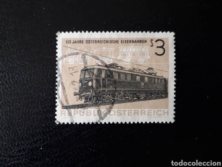 Sellos: AUSTRIA. YVERT 964 SERIE COMPLETA USADA. TRENES. - Foto 1