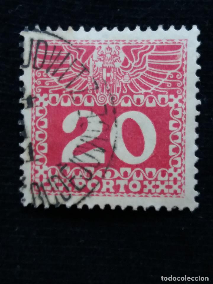 Sellos: AUSTRIA, OSTERREICH, 20 HELLER, A&Ntilde;O 1908. - Foto 1