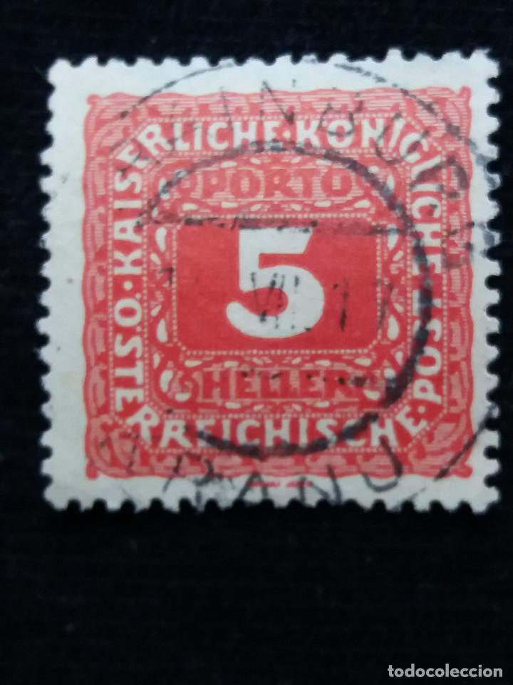 Sellos: AUSTRIA, OSTERREICH, 5 HELLER, A&Ntilde;O 1908. - Foto 1