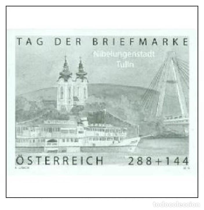 Sellos: Austria 2015 - Stamp day 2015 black proof - Foto 1