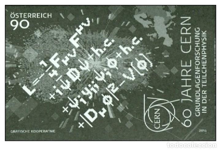 Sellos: Austria 2014 - 60 Jahre CERN black proof - Foto 1