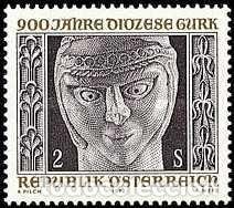 Sellos: AUSTRIA 1972 - CENTENARIO DE LA DIOCESIS DE GURK - YVERT 1216** - Foto 1