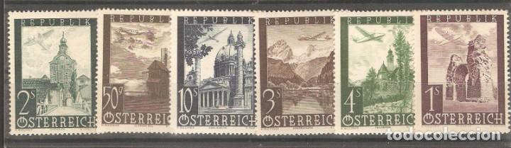Sellos: AUSTRIA,1947,CAT.YT.47,48,49,50,51 Y 53,NUEVOS ,GOMA ORIGINAL,CON Y SIN FIJASELLOS.