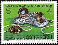 Sellos: AUSTRIA 1981 - CENTENARIO DEL TELEFONO - YVERT N&ordm; 1501** - Foto 1
