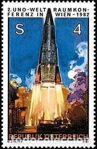 Sellos: AUSTRIA 1982 - EXPLORACION DEL ESPACIO - YVERT N&ordm; 1544** - Foto 1
