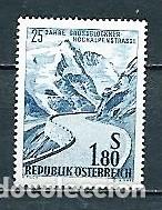Stamps: Austria,1960,Apertura del Grossglockner,yvert 921,nuevo con huella de charnela