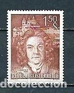 Stamps: Austria,1960,Jakob Prandtauer,yvert 920,nuevo con huella de charnela