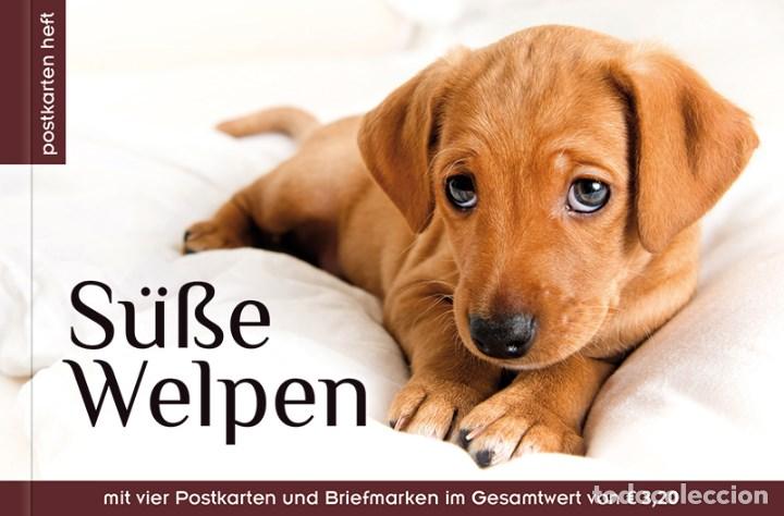 Sellos: Austria 2019 - S&uuml;&szlig;e Welpen Postkarten Heft - Foto 1