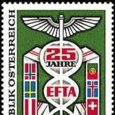 Sellos: AUSTRIA 1985 - 25 ANIVERSARIO DE LA EFTA - YVERT Nº 1641**. Lote 389433534