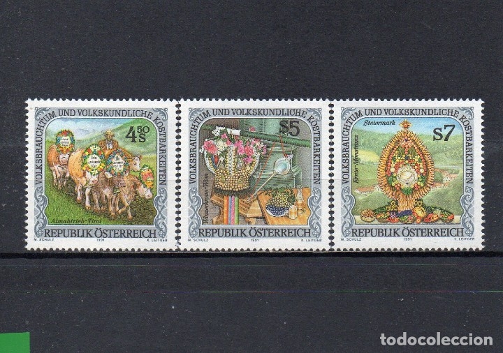 Sellos: AUSTRIA 1991, YVERT 1870-72, MNH-SC - Foto 1