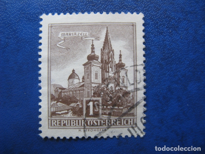 Selos: -austria 1957, cent. basilica de mariazell, Yvert 868