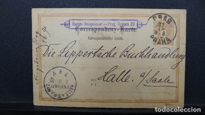 Sellos: ENTERO POSTAL DE AUSTRIA CIRCULADA A&Ntilde;O 1890 - Foto 1