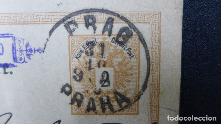 Sellos: ENTERO POSTAL DE AUSTRIA CIRCULADA A&Ntilde;O 1890 - Foto 4