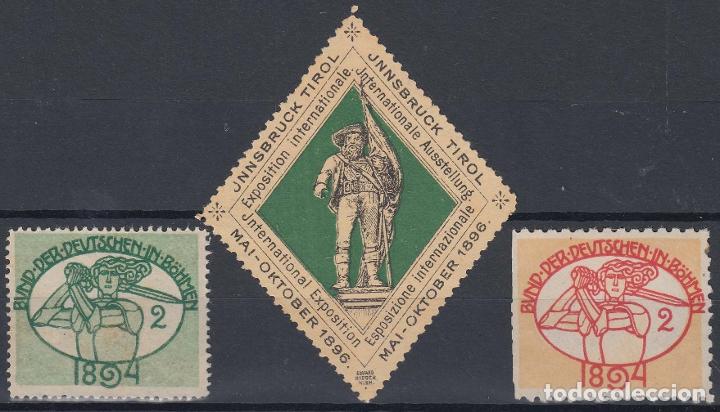 Briefmarken: F-EX8145 AUSTRIA OSTERRICH CINDERELLA 1894-96 STAMPS LOT MH- NO GUM